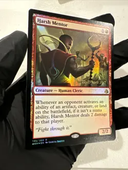 1x Harsh Mentor - Foil - Prerelease Promo NM-Mint, English Prerelease Promos MTG - Image 3