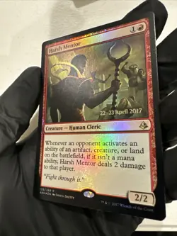 1x Harsh Mentor - Foil - Prerelease Promo NM-Mint, English Prerelease Promos MTG - Image 4