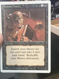 MTG Demonic Tutor Revised - Magic The Gathering - Image 1