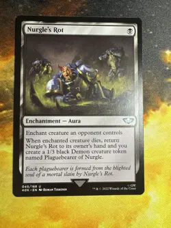 MTG Nurgle's Rot - Warhammer 40,000 045/168 Near Mint Regular Uncommon - Image 2