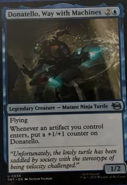 MTG:Handcrafted Custom Commander Deck, Donatello, way with machines, Mono Blue, - Image 1