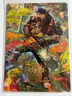 2026 Magic Art Series: TMNT #52 Bebop, Porcine Punk Gold-Stamped Signature - Image 1