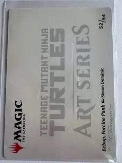 2026 Magic Art Series: TMNT #52 Bebop, Porcine Punk Gold-Stamped Signature - Image 2