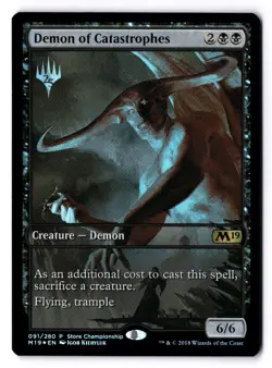 Demon Of Catastrophes NM* FOIL PROMO Game Day & Store 091/280 mtg -UnltdCards - Image 1