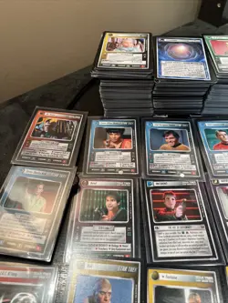 HUGE Star Trek CCG TCG Mirror Mirror Expansion Card Lot With Rares + Duplicates - Image 2