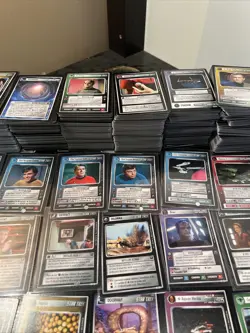 HUGE Star Trek CCG TCG Mirror Mirror Expansion Card Lot With Rares + Duplicates - Image 3