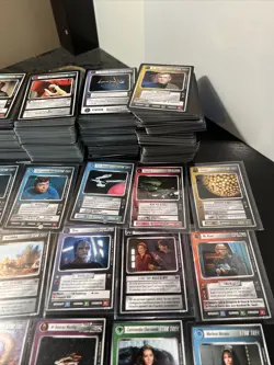 HUGE Star Trek CCG TCG Mirror Mirror Expansion Card Lot With Rares + Duplicates - Image 4
