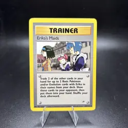 Erika's Maids Uncommon Gym Heroes 109/132 NM Pokemon TCG WOTC Near Mint -j - Image 1