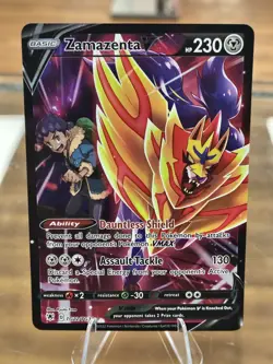 Pokemon Zamazenta V Trainer Gallery TG22/TG30 Full Art Free Shipping! - Image 1