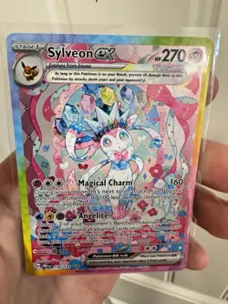 Pokemon Sylveon EX 156/131 Sv: Prismatic Evolutions SIR NM Near Mint - Image 3