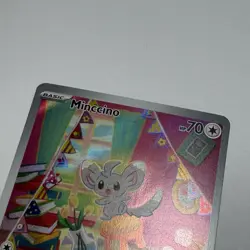 Pokemon TCG Minccino Illustration Rare Temporal Forces 182/162 Full Art 2024 - Image 3