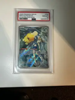 Pokemon Misty's Psyduck Destined Rivals 193/182 Illustration Rare Holo PSA 10 - Image 3