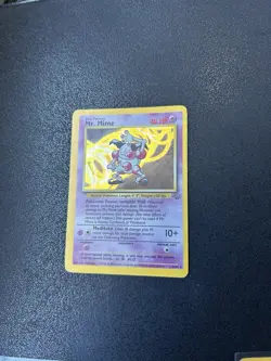 Pokemon TCG Mr. Mime Pokemon Card Rare Holo 6/64 Psychic 1999 Nintendo Gamefreak - Image 1