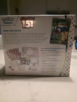 Sealed Pokemon 151 ETB Scarlet & Violet Elite Trainer Box 2 Tears in Seal 820650853159 - Image 2