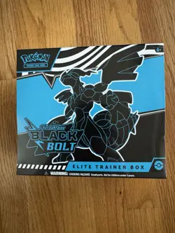 Pokemon Scarlet & Violet Black Bolt ETB Factory Sealed - Image 1