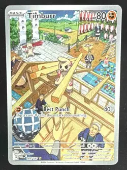 2024 Pokemon Gaming Twilight Masquerade Timburr #183/167 - Image 1
