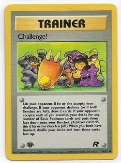 Pokemon TCG Team Rocket 1st Edition Trainer Challenge #74/82 NM-MT NPW - Image 1