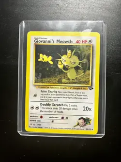 Pokemon TCG Giovanni's Meowth Gym Challenge 43/132 Regular 1st Edition - Image 1