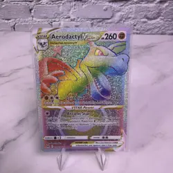 Aerodactyl Full Art VSTAR 199/196 Lost Origin SWSH Secret Rare Rainbow Pokemon - Image 1