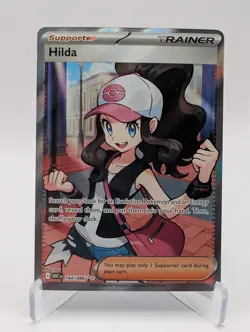 Hilda Full Art, Pokemon Near Mint, White Flare, Ultra Rare, 164/86 - Image 1