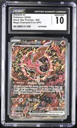 2025 Pokemon Black Star Promos Oricorio ex #024 CGC 10 GEM MINT - Image 1