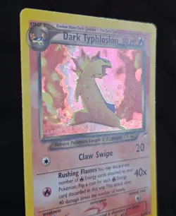 Pokemon TCG Dark Typhlosion Neo Destiny 10/105 Holo Unlimited Rare 2000 - Image 1