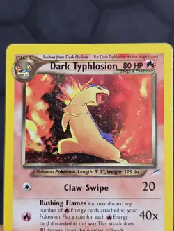 Pokemon TCG Dark Typhlosion Neo Destiny 10/105 Holo Unlimited Rare 2000 - Image 4
