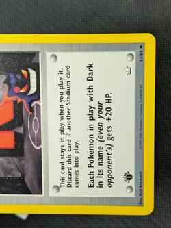 Rocket's Hideout 63/64 - Neo Revelation 1st Edition Rare Pokemon TCG NM - Image 5