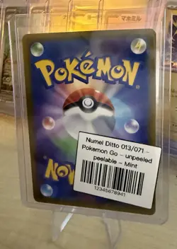 Ditto Numel Japanese Pokemon Go Card Rare s10b 013/078 053/078 Unpeeled - Image 2