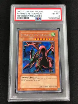 Yugioh 2002 Harpie's Pet Dragon FMR-002 PSA 8 Secret Rare - Image 1