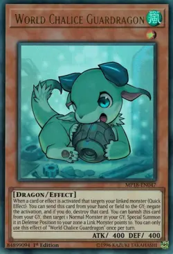 Yugioh - World Chalice Guardragon (Ultra Rare) (1st Edition) - MP18-EN047 (P) - Image 1