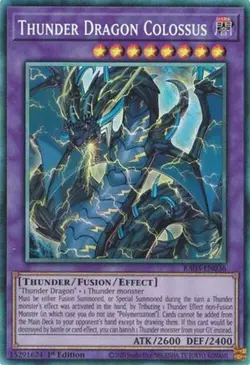 Yugioh - Thunder Dragon Colossus (Ultra Rare) (1st Edition) - RA03-EN036 (P) - Image 1