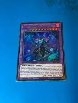 YUGIOH Ultra Rare Veidos The Dragon Of Endless Darkness LEDE-EN092 1st Edition - Image 1