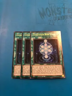 YUGIOH 3x Ultra Rare Generaider Boss Stage GFP2-EN163 1st Edition - Image 1