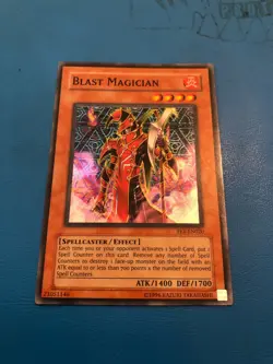 YUGIOH Super Rare Blast Magician FET-EN020 - Image 1