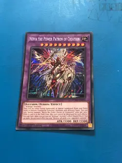 YUGIOH Secret Rare Nerva The Power Patron Of Creation DUAD-EN033 1st Edition - Image 1