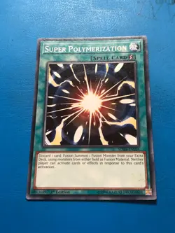 YUGIOH Common Super Polymerization SDSH-EN026 1st Edition PLAYED - Image 1