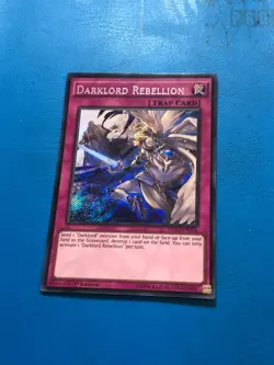 YUGIOH Secret Rare Darklord Rebellion DESO-EN036 1st Edition - Image 1