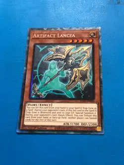 YUGIOH Collector's Rare Artifact Lancea RA01-EN006 1st Edition - Image 1
