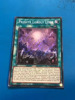 YUGIOH Secret Rare Primite Lordly Lode ROTA-EN058 1st Edition - Image 1
