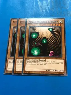 YUGIOH 3x Common Royal Magical Library OP16-EN016 - Image 1