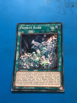 YUGIOH Super Rare Primite Roar ROTA-EN059 1st Edition - Image 1