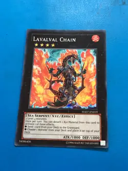 YUGIOH Secret Rare Lavalval Chain HA07-EN019 - Image 1
