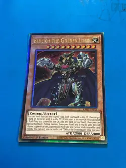 YUGIOH Ultimate Rare Eldlich The Golden Lord RA01-EN019 1st Edition - Image 1