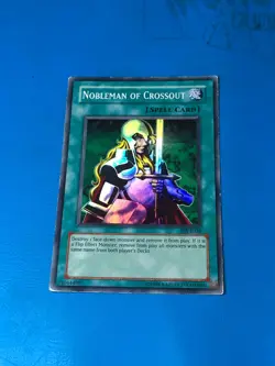 YUGIOH Super Rare Nobleman Of Crossout PSV-E034 PLAYED - Image 1