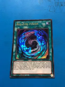 YUGIOH Ultra Rare Red-Eyes Fusion BROL-EN067 1st Edition - Image 1