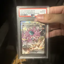 Team Rocket's Nidoking ex 233/182 Destined Rivals SIR PSA 10 Gem Mint - Image 1