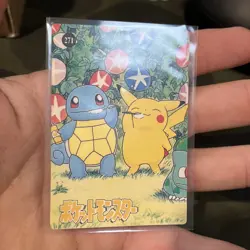 Pokemon Anime collection Pocket Monsters Vintage Vending Machine Holo sticker - Image 4