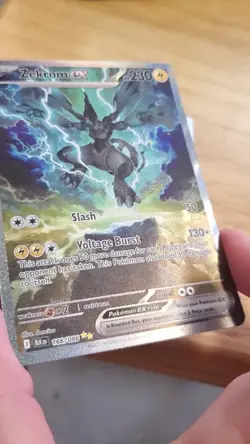 Zekrom EX #166/086 Pokemon SV Black Bolt Special Illustration Rare Holo TCG M/NM - Image 2