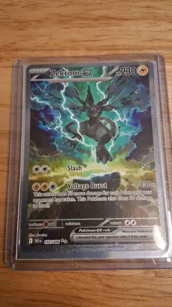 Zekrom EX #166/086 Pokemon SV Black Bolt Special Illustration Rare Holo TCG M/NM - Image 3
